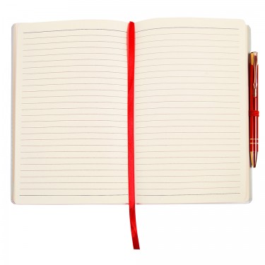 'A' Grade Motivational Notebook - Hardback A5 White/Red